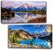 2 Pack Diamond Painting Kits,Large 5D DIY Mountain Lake Diamond Painting Kits for Adults,DIY Full Drill Crystal Rhinestone Arts and Crafts